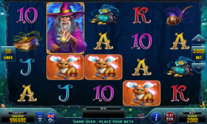Merlin and his Magical Creatures free slot machine